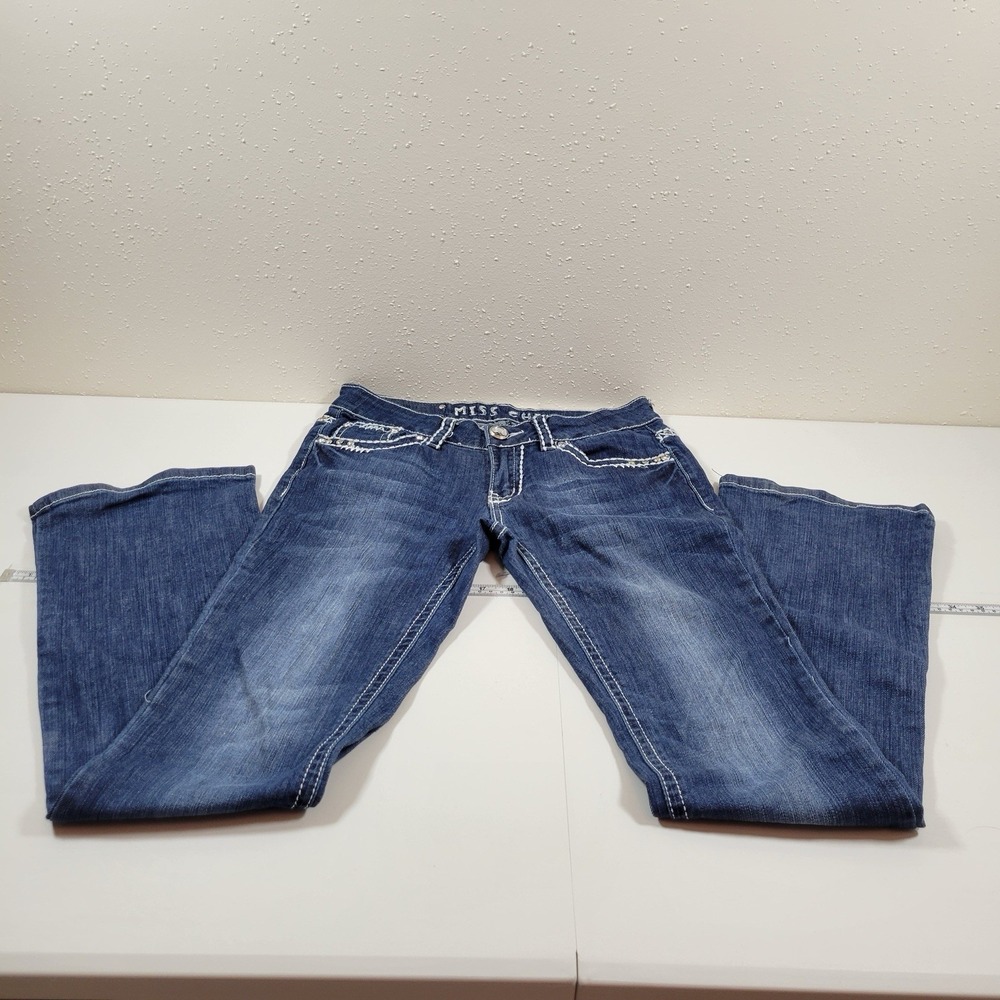 Miss Chic Women's Jeans Bootcut Size 5 Blue